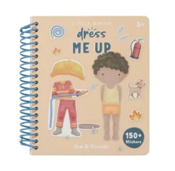 Aankleed- en stickerboek Jim & Friends