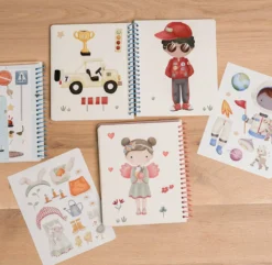 Aankleed- en stickerboek Jim & Friends