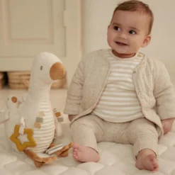 Activiteitenknuffel Gans - Wit - Little Goose