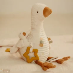 Activiteitenknuffel Gans - Wit - Little Goose