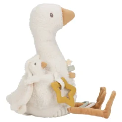 Activiteitenknuffel Gans - Wit - Little Goose