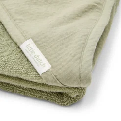 Badcape - Geborduurd - Groen - 100 x 100