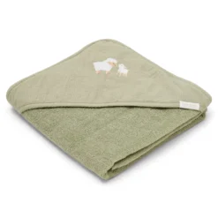 Badcape - Geborduurd - Groen - 100 x 100