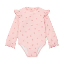 Badpak lange mouw - UPF 40 - Roze - Dreamy Seashells