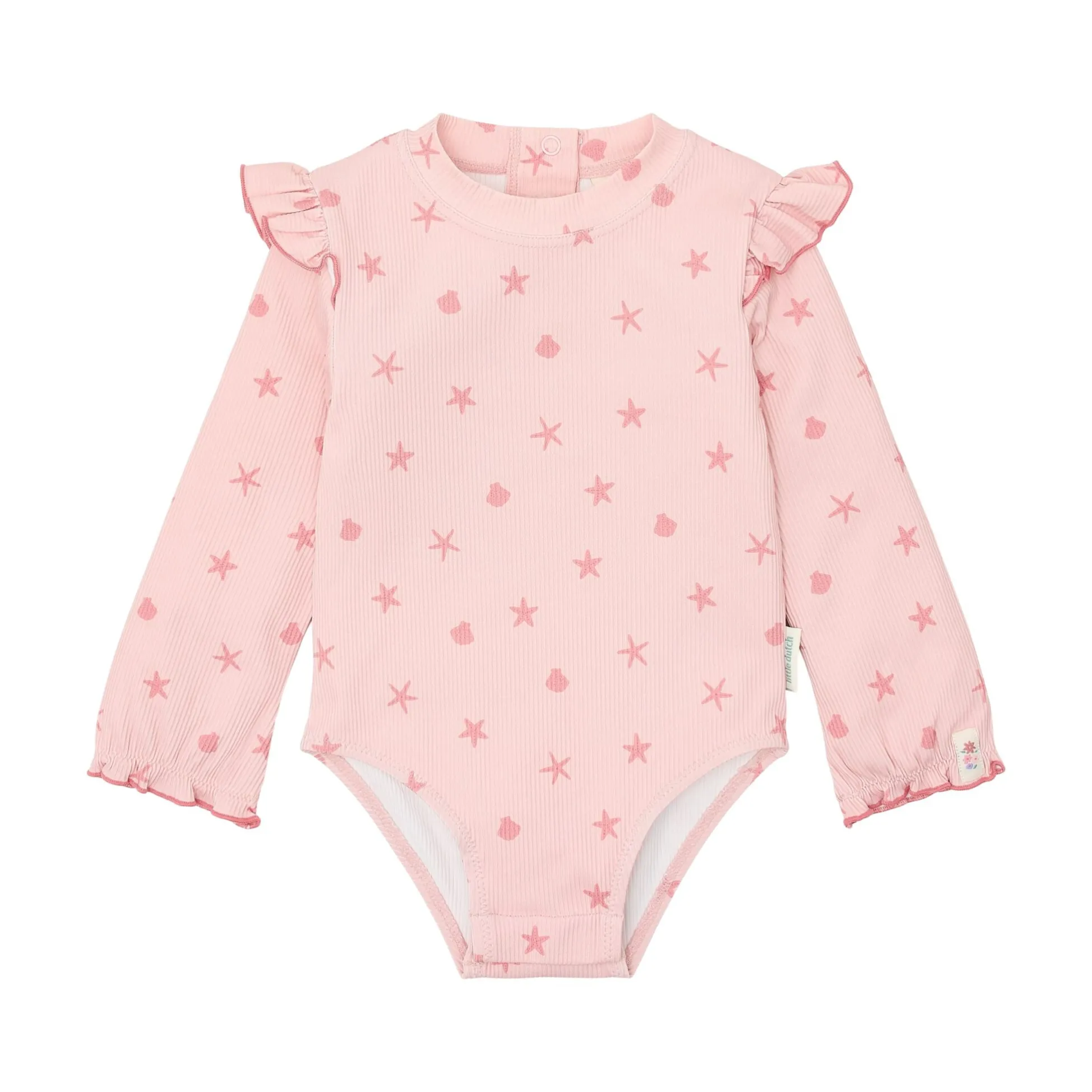 Badpak lange mouw - UPF 40 - Roze - Dreamy Seashells