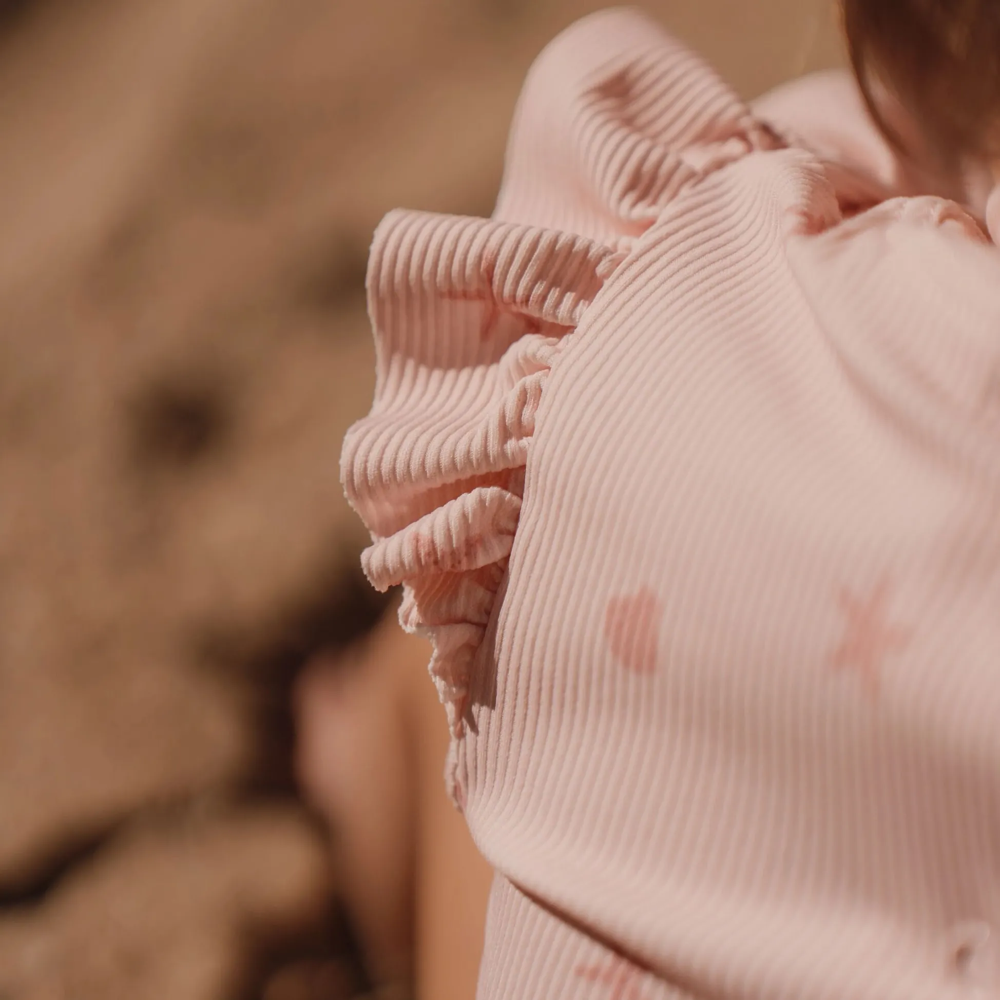 Badpak lange mouw - UPF 40 - Roze - Dreamy Seashells