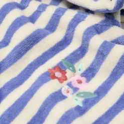 Badponcho - Paars - Dreamy Stripes