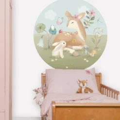 Behangcirkel - Meerkleurig - Fairy Garden