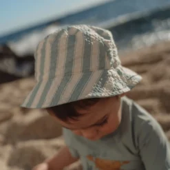Bucket hat - Groen - Ocean Surf Stripes