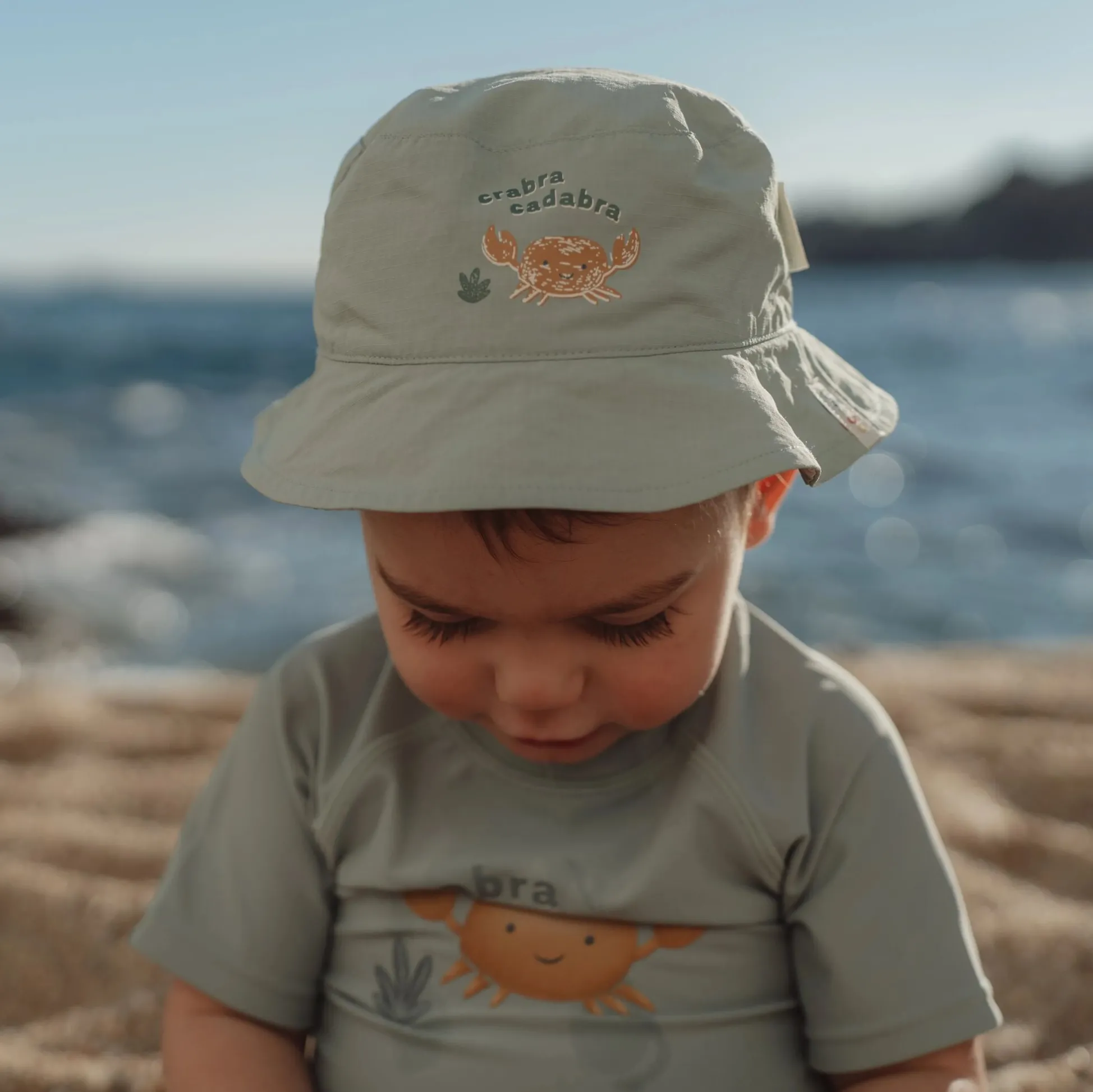Bucket hat - Groen - Ocean Surf Stripes