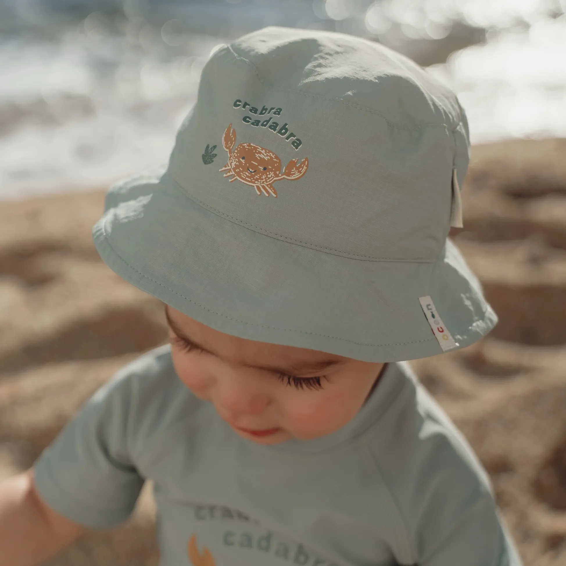 Bucket hat - Groen - Ocean Surf Stripes
