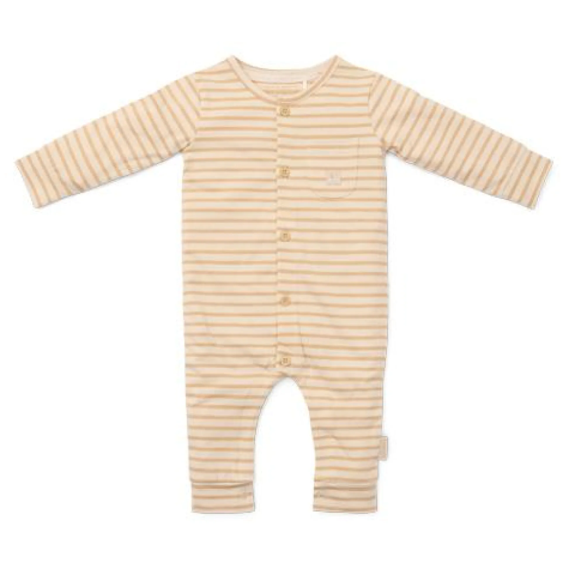 Eendelige pyjama - Zand - Gestreept