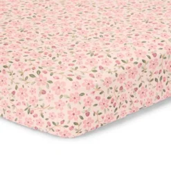 Eenpersoons hoeslaken - Roze - Fairy Garden - Fairy Floral
