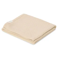 Gebreid ledikantdeken – Beige – Essentials
