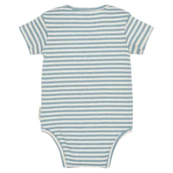 Gestreepte romper korte mouw - Blauw