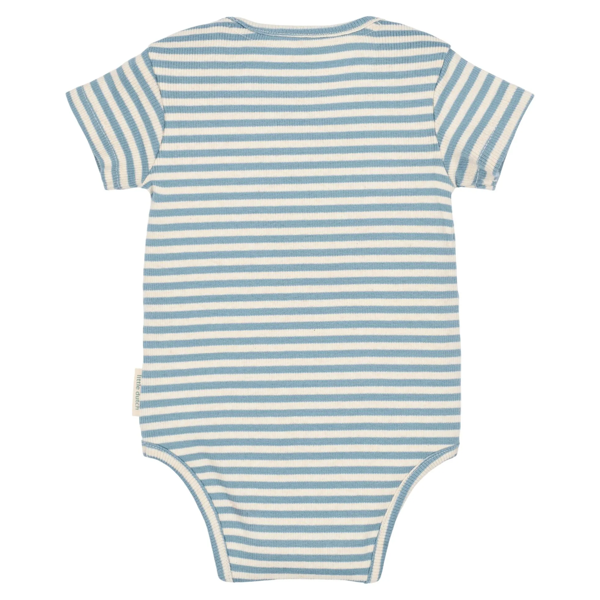 Gestreepte romper korte mouw - Blauw