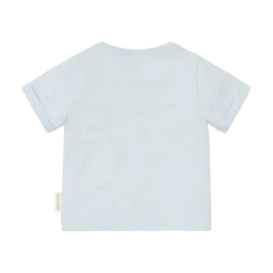 Gestreept shirt korte mouw - Blauw