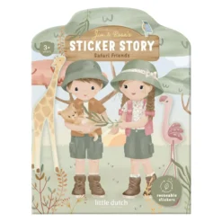 Herbruikbaar stickerboek - Jim en Rosa