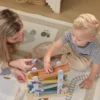 Houten autobaan - Blauw