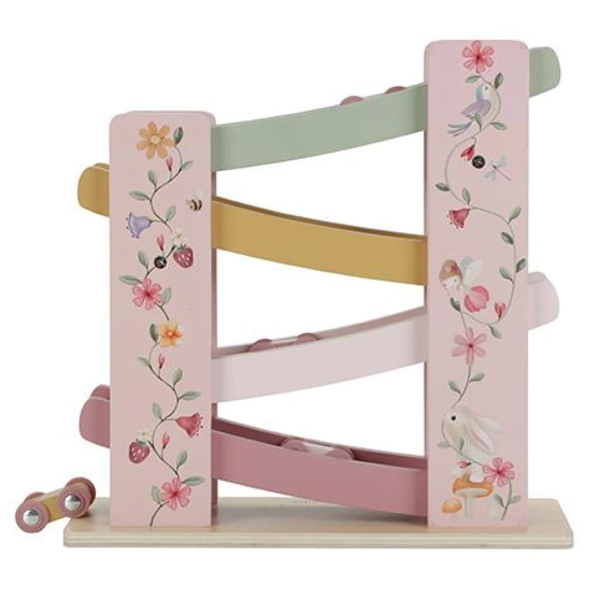 Houten autobaan - Roze - Fairy Garden