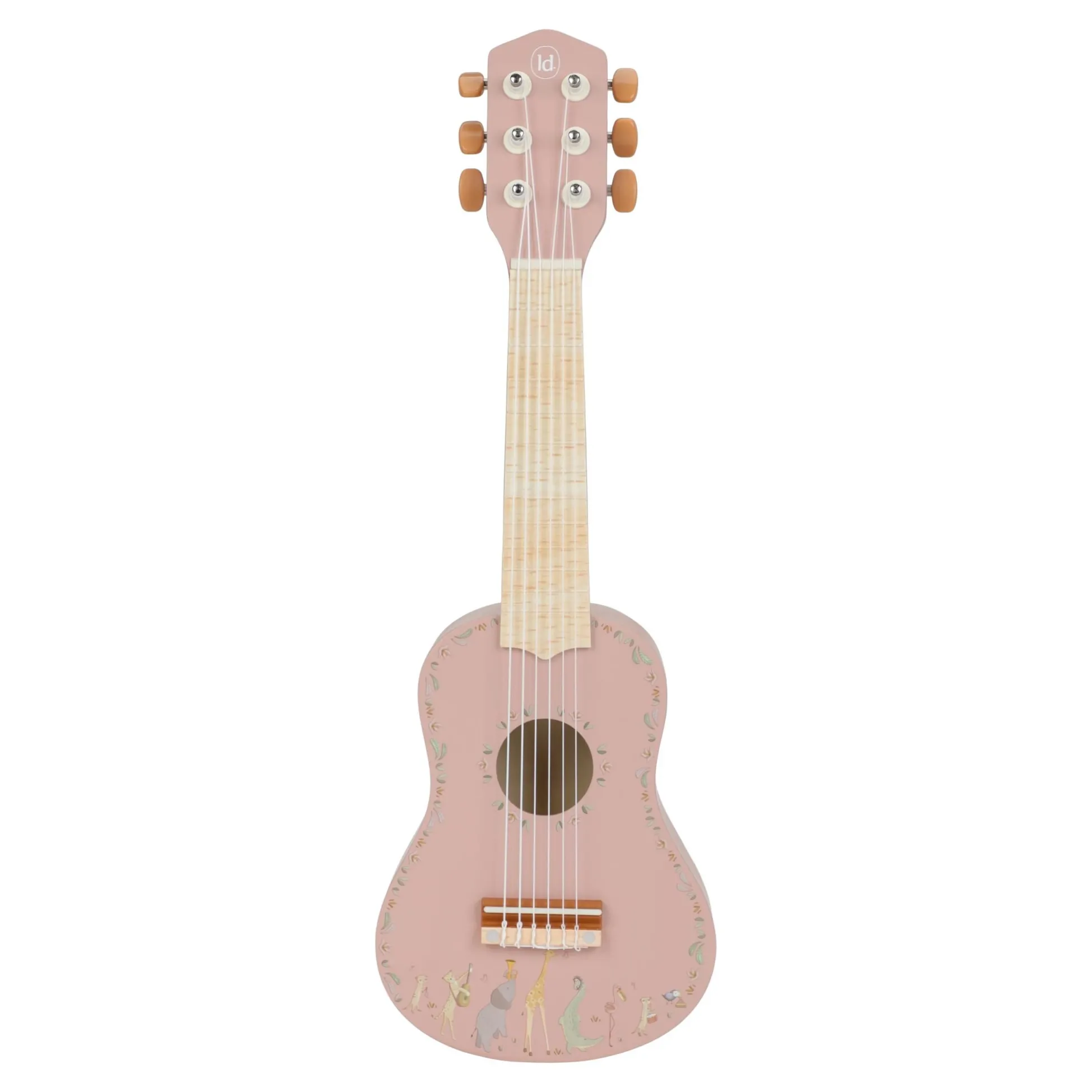 Houten gitaar - Roze - Safari Friends