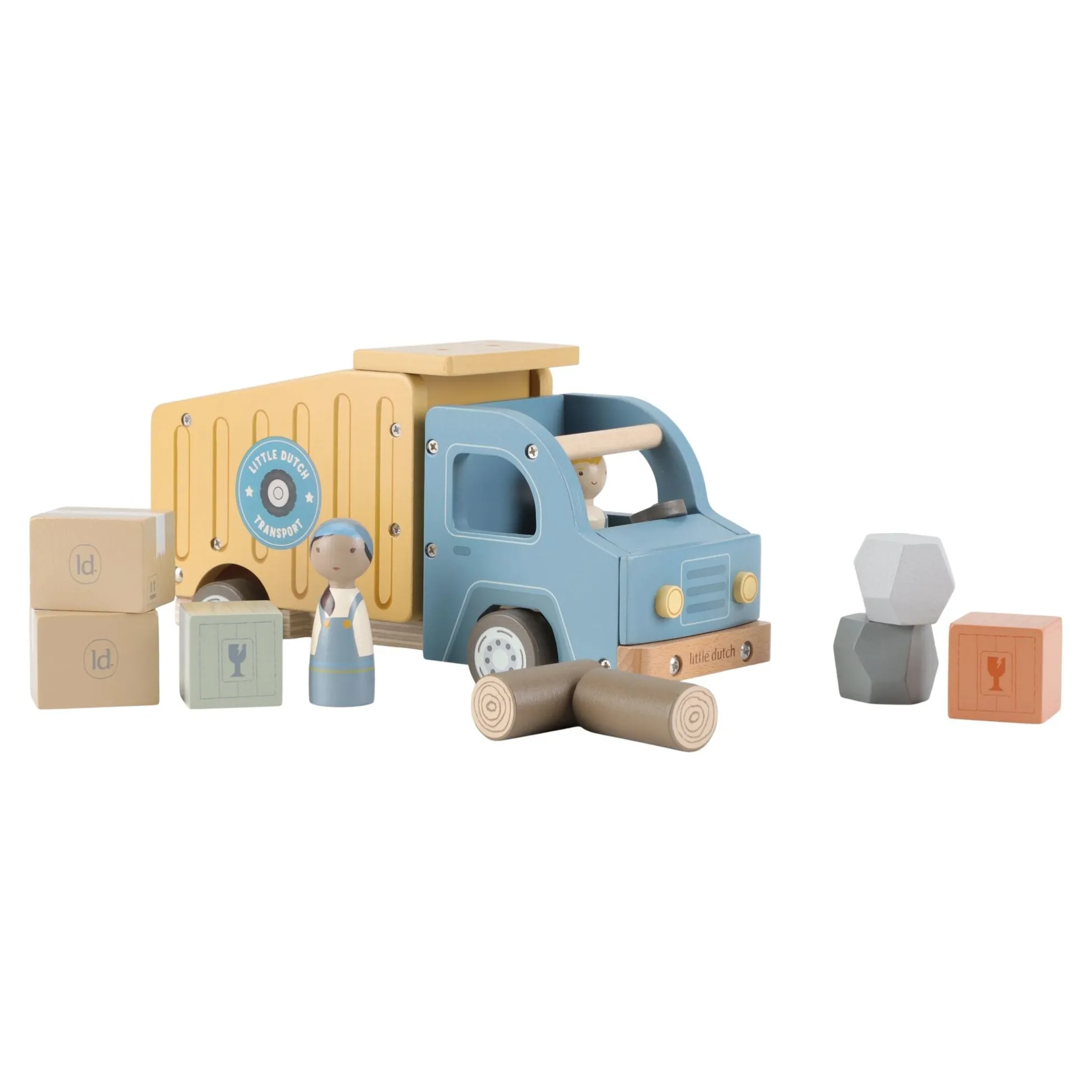 Houten kiepwagen – Meerkleurig – Essentials