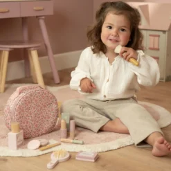 Houten make-up set - Roze