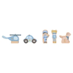 Houten politiebureau – Blauw – Essentials