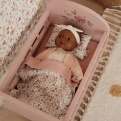 Houten poppenbedje - Roze - Essentials