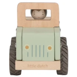 Houten safari auto - Groen