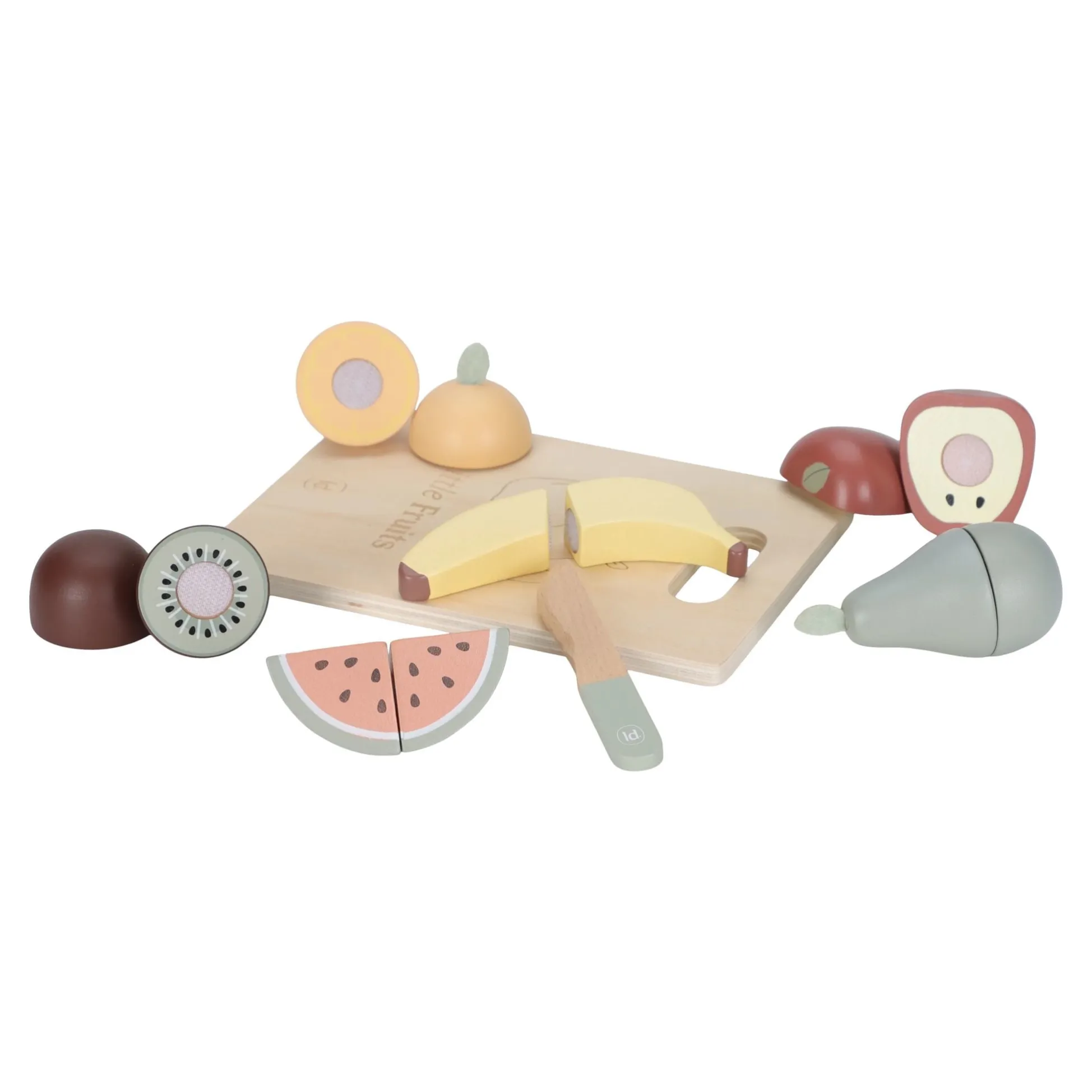 Houten snijfruit - Meerkleurig - Essentials