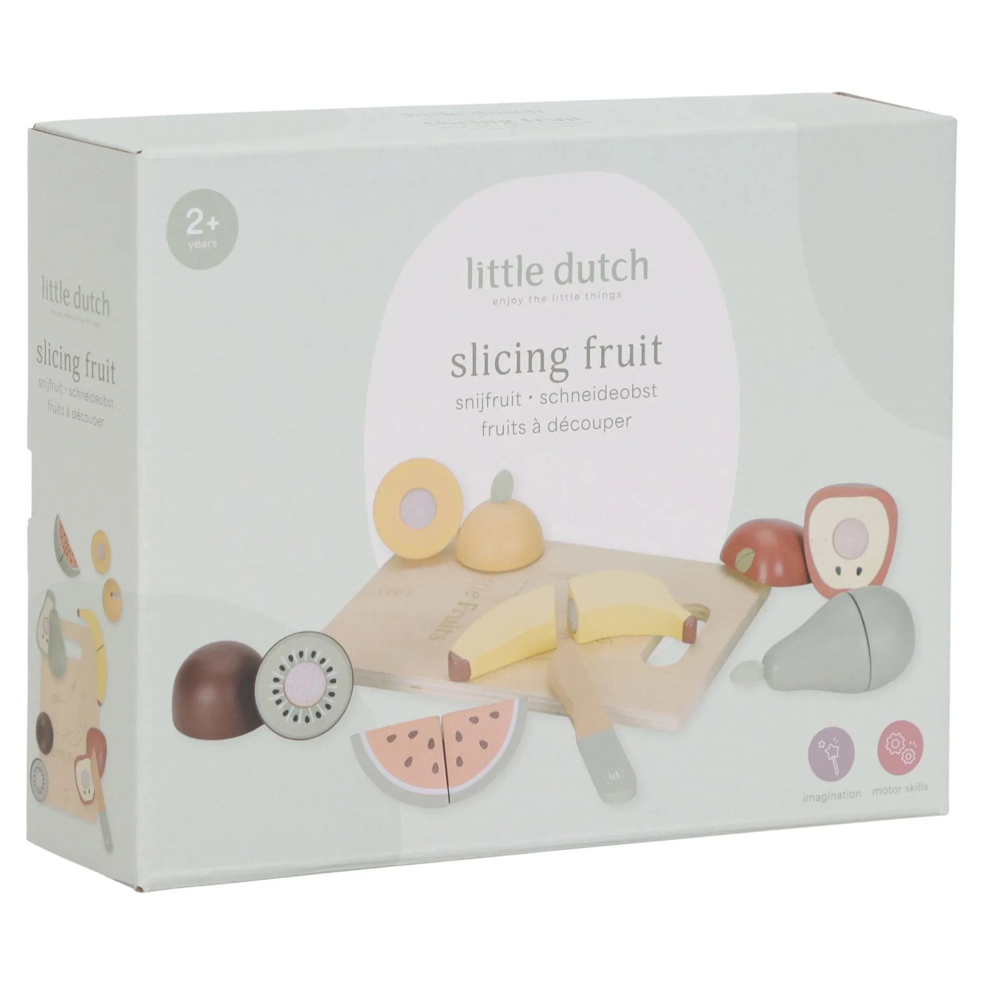 Houten snijfruit - Meerkleurig - Essentials