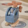 Houten speelgoed helikopter - Blauw