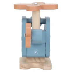 Houten speelgoed helikopter - Blauw