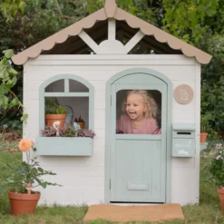 Houten speelhuisje - Wit