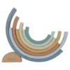 Houten Stapelregenboog - Blauw - Forest Friends
