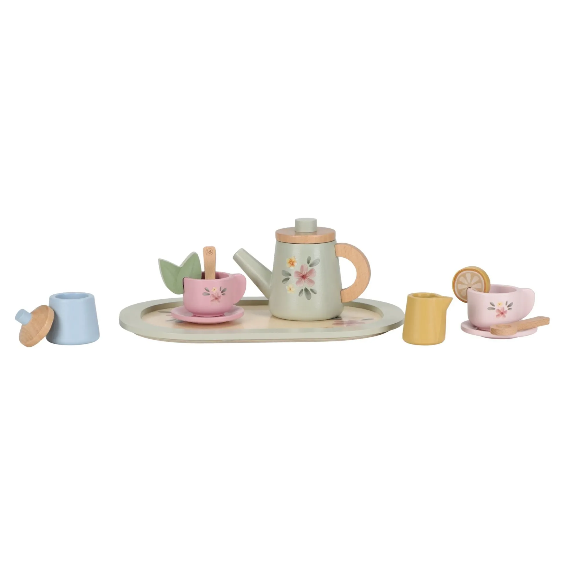 Houten theeservies - Meerkleurig - Essentials