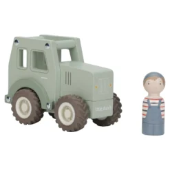Houten tractor - Groen