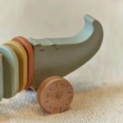 Houten trekdier - Groen