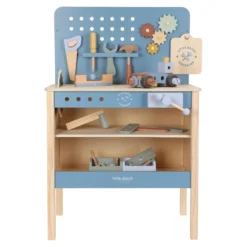 Houten werkbank - Blauw