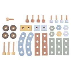 Houten werkbank - Blauw