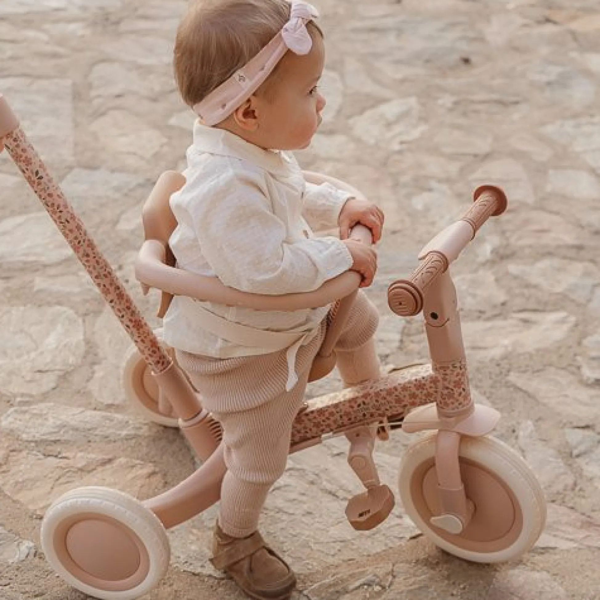4 in 1 Driewieler Pink