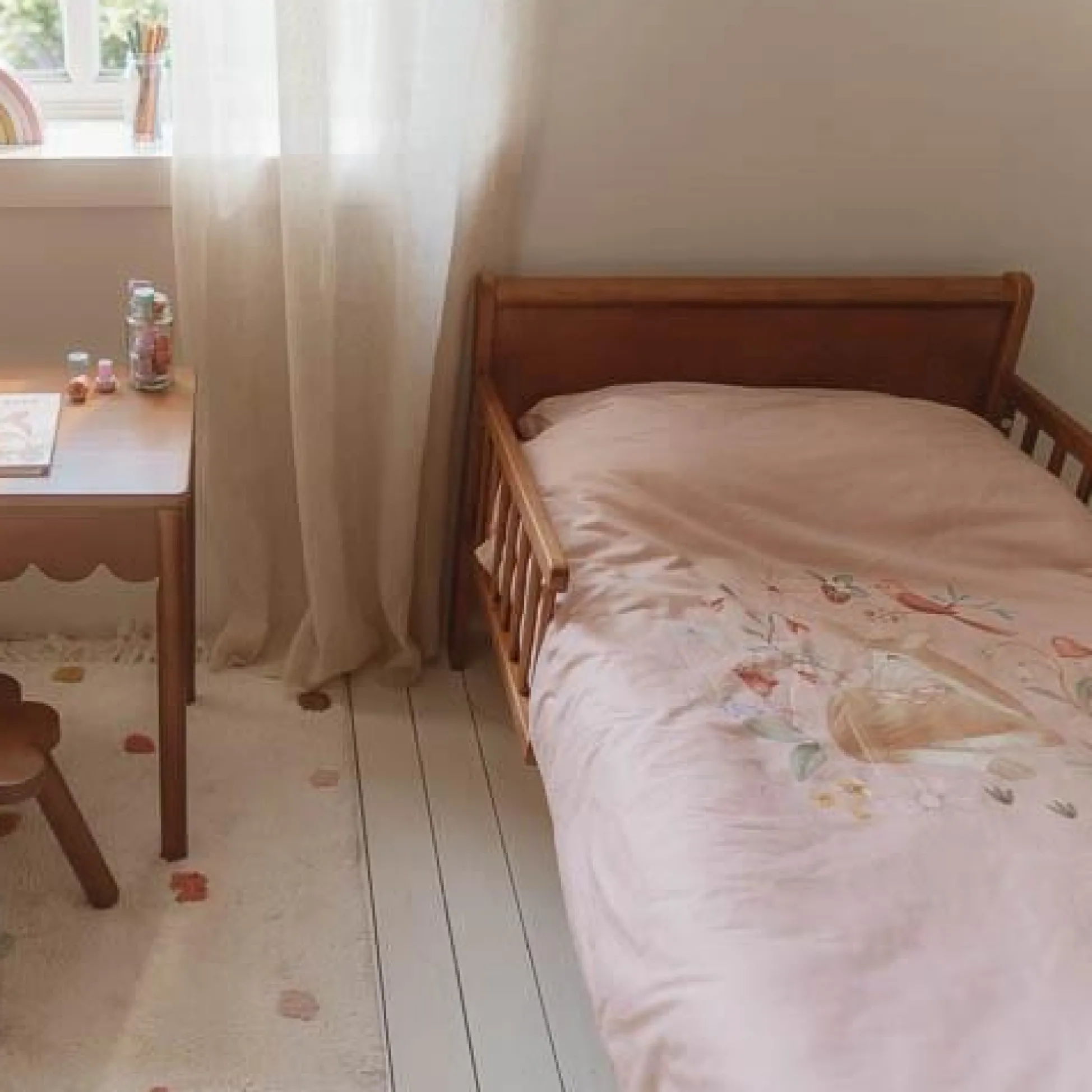 Junior dekbedovertrek - Roze - Fairy Garden