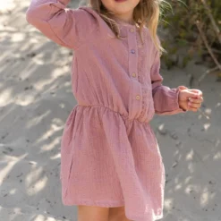 Jurk - Lange Mouw - Roze