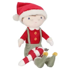 Kerstpop Jim - Rood - Christmas