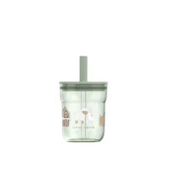 Kinderglas 250 ml Met Rietje Little Farm