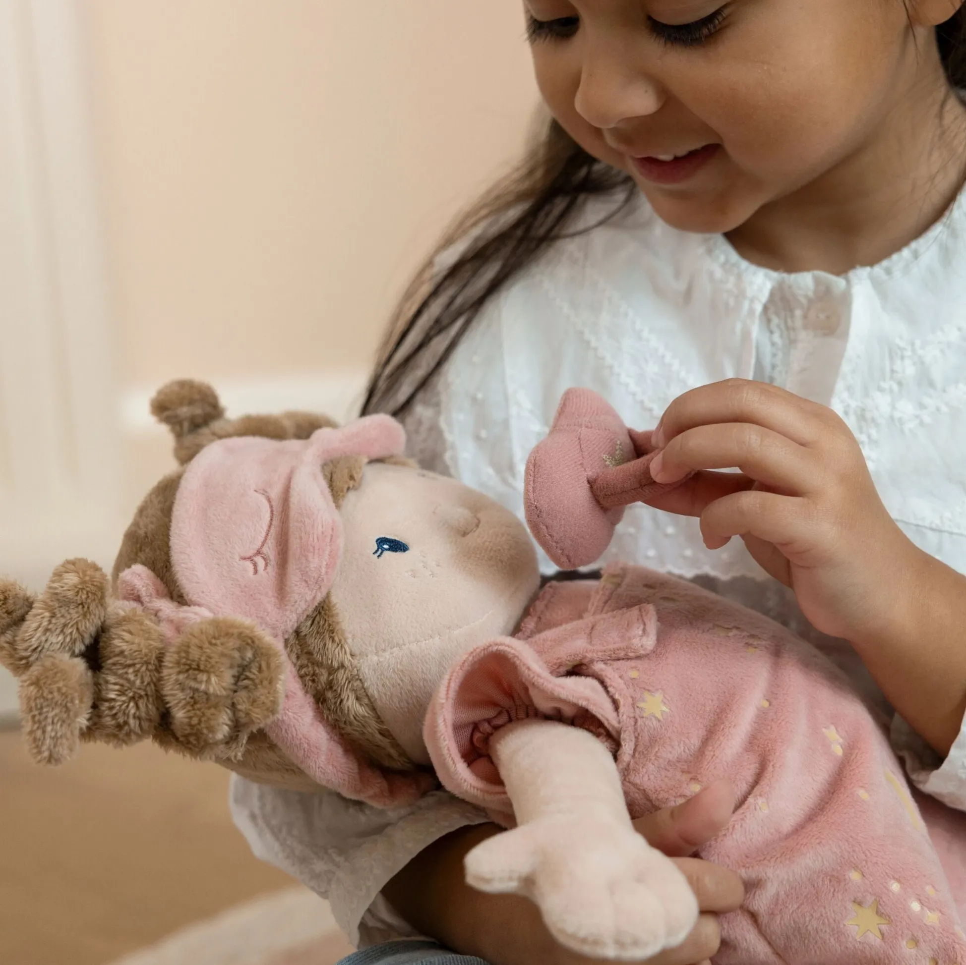 Knuffel babypop Rosa - 40 cm