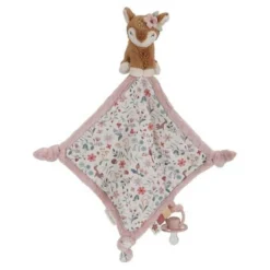 Knuffeldoekje print Hert - Roze - Fairy Garden