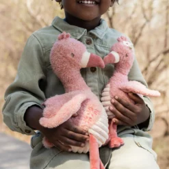 Knuffel Flamingo - Roze - 17 cm