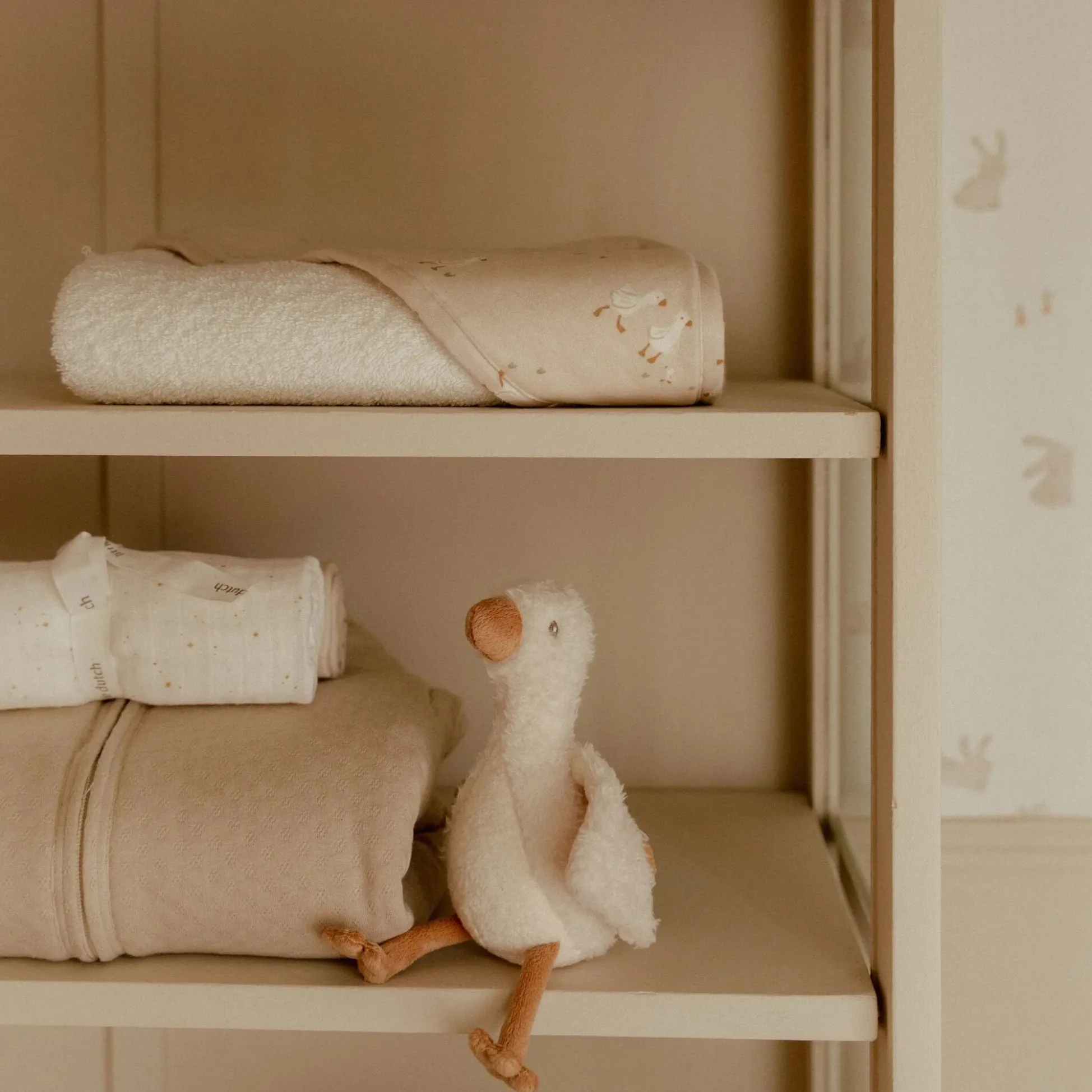 Knuffel Gans 17 cm - Wit - Little Goose